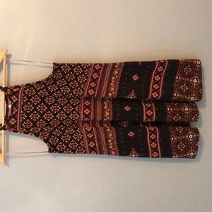 Black patterned dress